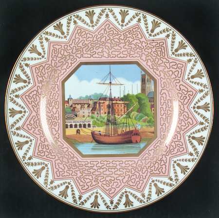 Chamberlain Views Plates 250 Anniversary by Royal Worcester
