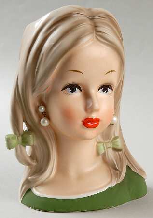 Reliable Head Vases by Reliable Glass & Pottery