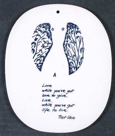 Piet Hein Wall Plaque by Royal Copenhagen