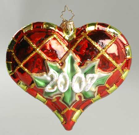 2007 Dated Ornaments by Christopher Radko