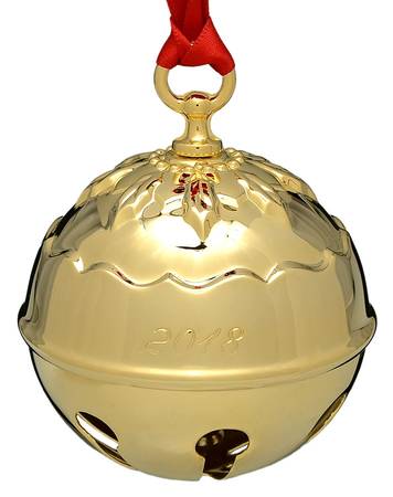 Holly Bell-Goldplate by Reed & Barton