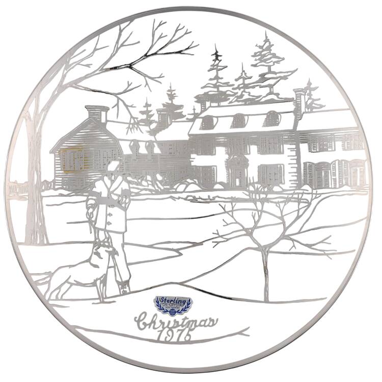 Christmas Plate by Silver City
