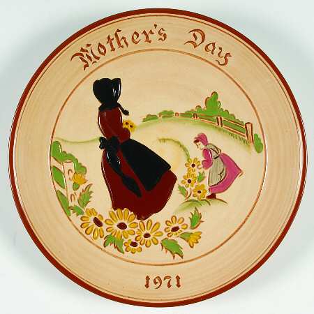 Mothers Day Plate, Glen View Pottery, Germany by Stumar-Germany
