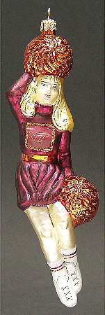 Cheerleader Ornaments by Slavic Treasures