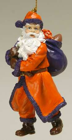 Collegiate Santa Ornament by Slavic Treasures