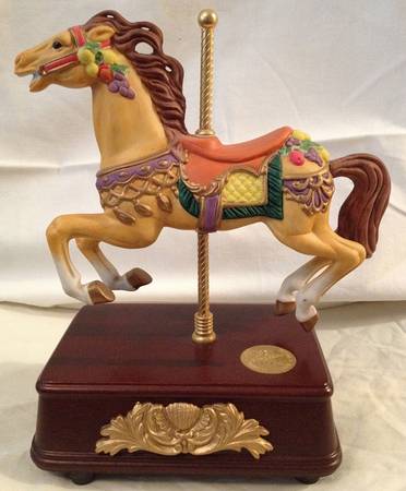 Four Seasons Carousel Horse by San Francisco Music Box