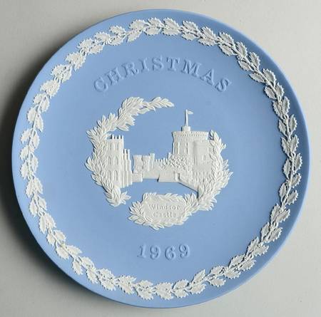 Jasperware Christmas Plate by Wedgwood