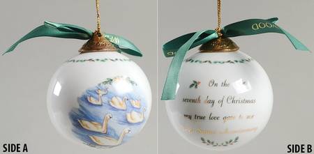 Wedgwood Twelve Days of Christmas-Ball Seven Swans A Swimming 