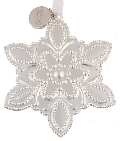 Silver Snowflake Ornaments by Waterford