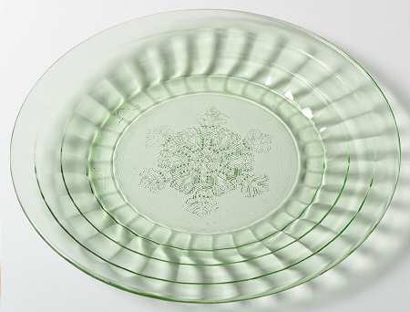 Snowflake Block Green by Jeannette