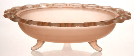 Lace Edge Frosted (Pink) by Anchor Hocking