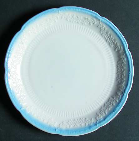Alice White (Blue Trim) by Anchor Hocking