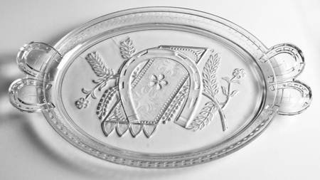 Adams & Co Good Luck Handled Tray