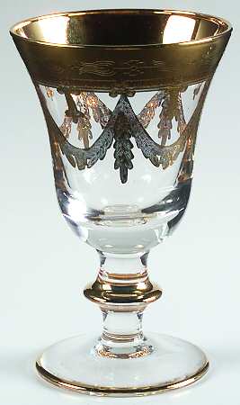 Arte Italica Medici Gold Wine Glass