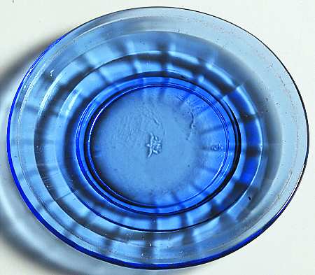 Stacked Disc and Panel Cobalt by Akro Agate