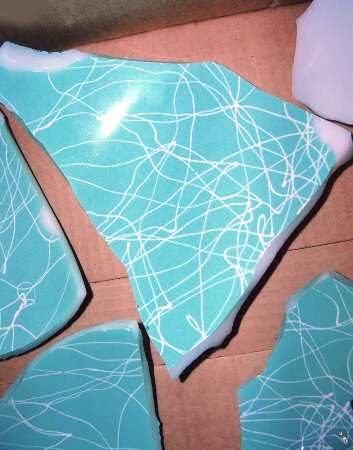 Drizzle Turquoise White by Hazel-Atlas
