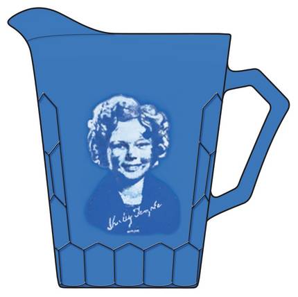 Shirley Temple Ritz Cobalt Blue by Hazel-Atlas