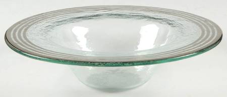 Stripes Platinum by Annieglass