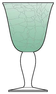 Crackle Light Green by Artland