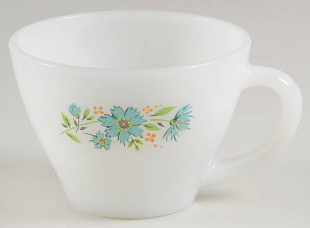 Floral Premium Cups & Saucers by Anchor Hocking