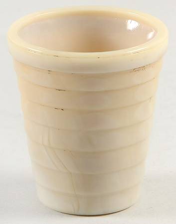 Stacked Disc Tan-Carmel by Akro Agate