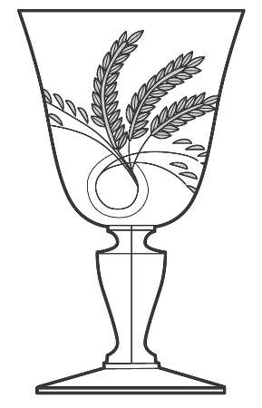 Silver Wheat (Stem 1953, Cut) by Cambridge