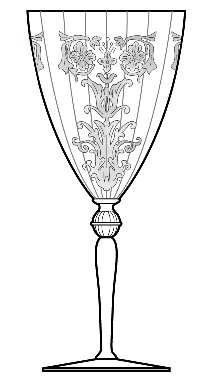 Veninga Clear (Stem 1447) by Central Glass Works