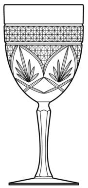 Antique Clear (No Knob, 6 Sided Stem) by Cristal D'Arques - Durand