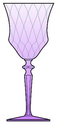 1440 Lavender (Diamond Optic) by Central Glass Works
