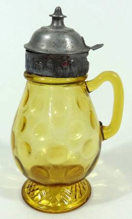 Rope and Thumbprint Amber by Central Glass Works