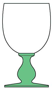 Hanna Green (Clear Bowl, Green Stem) by Dansk