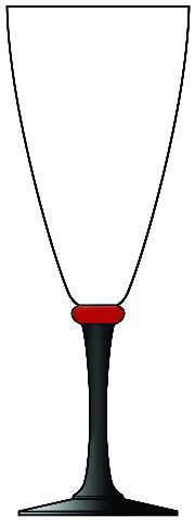 DHC1R Red (Red Ring, Black Stem) by Daniel Hechter