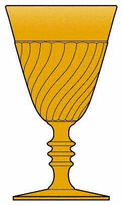 Spiral Flutes Amber by Duncan & Miller