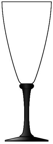 DHC1 Black (Black Ring, Black Glossy Stem) by Daniel Hechter