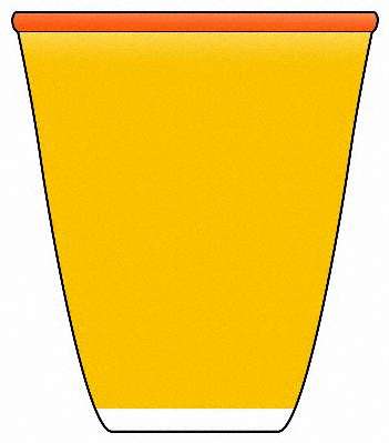 Borderline Yellow Orange (Yellow Body, Orange Rim) by Dansk
