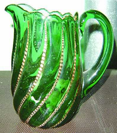 Beaded Swirl Green by Duncan & Miller