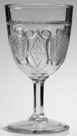 Grape and Festoon with Shield by Doyle Glass