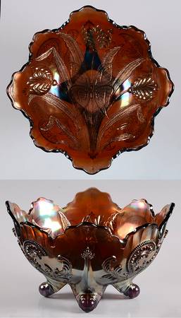 Butterfly and Tulip Amethyst by Dugan