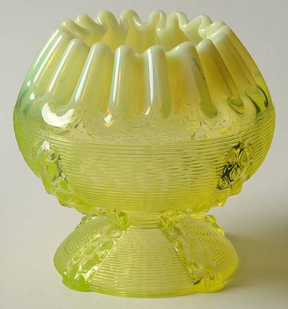 Button Panels Vaseline (Opalescent) by Dugan