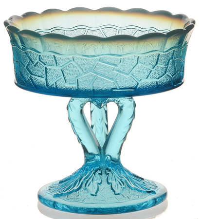Maple Leaf Blue Opalescent by Dugan