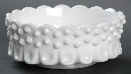 Fenton Hobnail Milk Glass Bon Bon