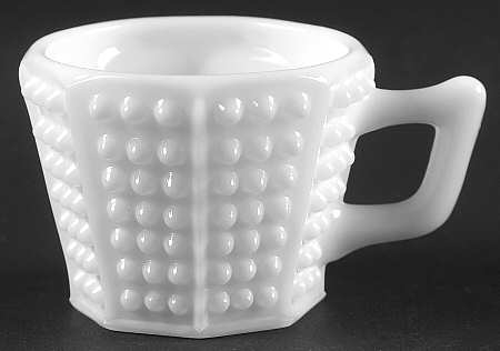 Fenton Hobnail Milk Glass #3840 Octagonal Punch Cup