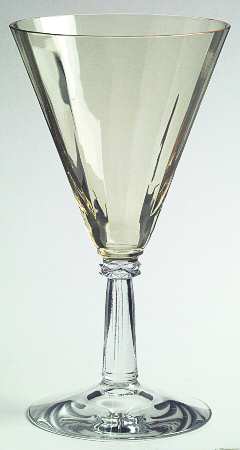 6202 Amber (Clear Stem) by Fostoria