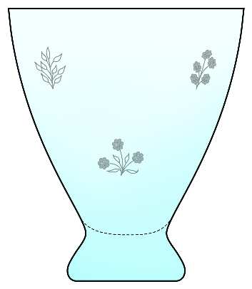 Country Garden Sky Blue (Stem 4180, Etch 13) by Fostoria
