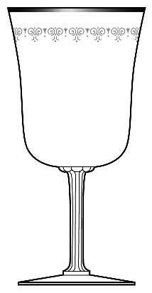 Marquis (Platinum Trim) by Fostoria