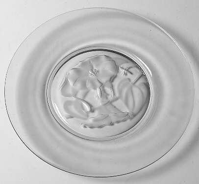 Morning Glory Clear (Frosted, Carving 12) by Fostoria