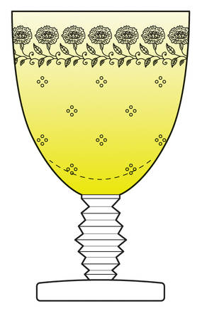 New Garland Topaz (Yellow, Stem 4020) by Fostoria