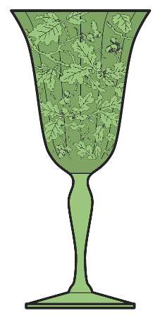Oak Leaf Green (Brocade) by Fostoria