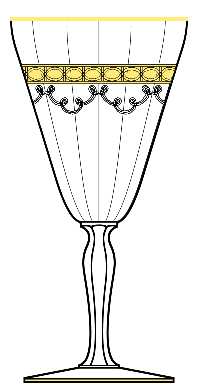Princess (Stem 5082, Gold) by Fostoria