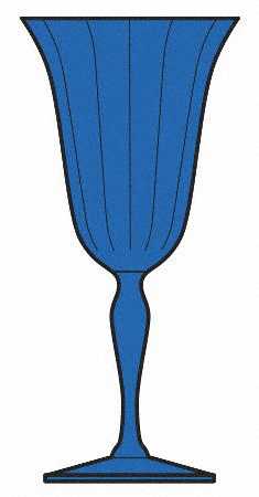 877 Cobalt Blue (Optic) by Fostoria